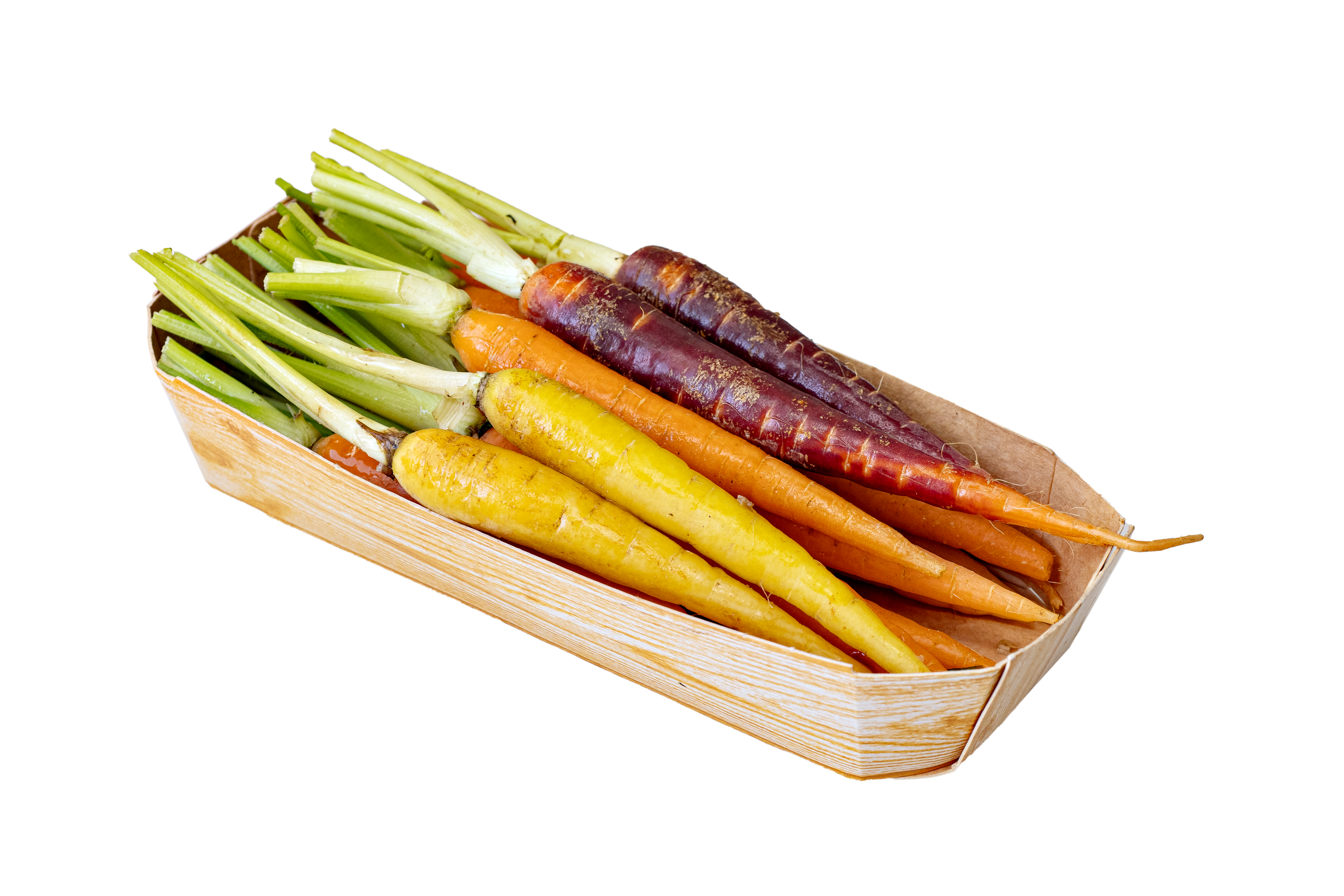 Baby rainbow carrots